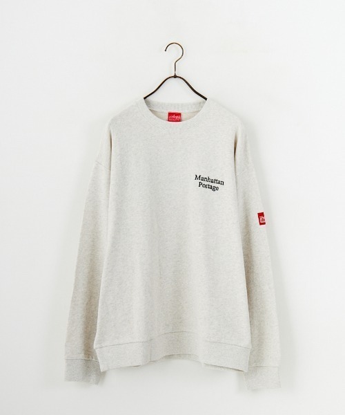 Manhattan Portage（マンハッタンポーテージ）の「[MANHATTAN PORTAGE/マンハッタンポーテージ] 別注 手書き風バック刺繍 クルーネックスウェット（スウェット・レディース・オートミール/ブラック/ブラウン・XL/L/M/S）」の18枚目の写真