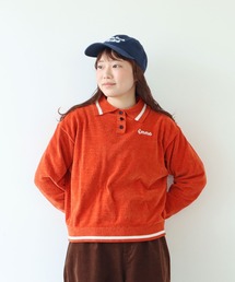 PAR ICI | emma チェーン刺繍 カレッジポロプルオーバー(ポロシャツ)