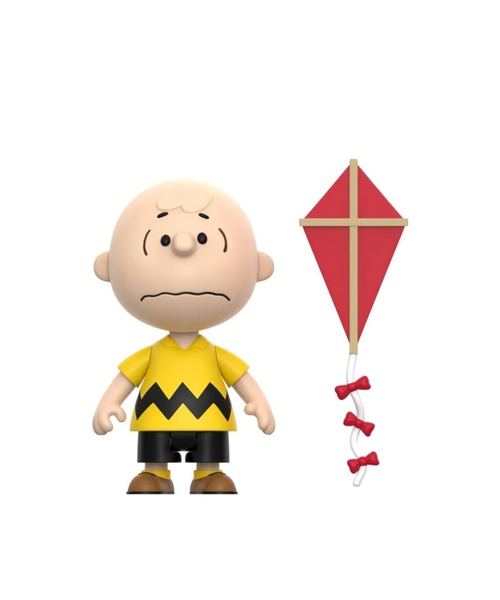 スヌーピー　super7 PEANUTS チャーリーブラウン　フィギュア Amazon.com: Super7 Peanuts Charlie Brown - 3.75