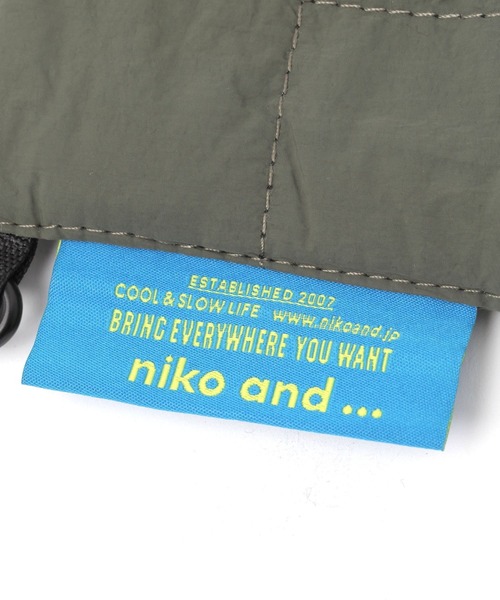 niko and...（ニコアンド）の「オリジナル キルトマルチポーチ（ポーチ・レディース・チャコール/カーキ・0）」の7枚目の写真
