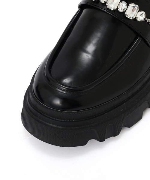 JILL by JILL STUART(ジルバイジルスチュアート)の「◇ビジュー付きカスタムローファー(ローファー・レディース・ブラック・LARGE/MEDIUM/SMALL)」の9枚目の写真
