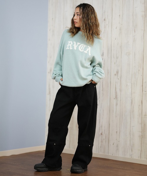 RVCA(ルーカ)の「RVCA/ルーカ BIG RVCA KNIT セーター BF044-650(ニット/セーター・レディース・ブラック/ホワイト・L/M)」の18枚目の写真