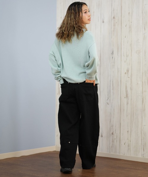 RVCA(ルーカ)の「RVCA/ルーカ BIG RVCA KNIT セーター BF044-650(ニット/セーター・レディース・ブラック/ホワイト・L/M)」の19枚目の写真
