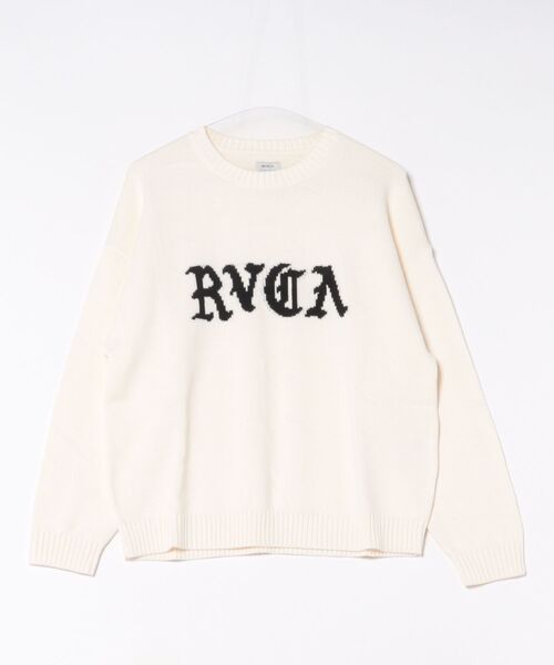 RVCA(ルーカ)の「RVCA/ルーカ BIG RVCA KNIT セーター BF044-650(ニット/セーター・レディース・ブラック/ホワイト・L/M)」の20枚目の写真