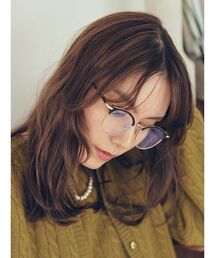 Mila Owen | ハーフリムフレームダテメガネ(メガネ)
