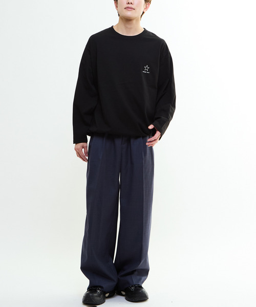 CONVERSE TOKYO(コンバーストウキョウ)の「SIDE LINE WIDE SLACKS(スラックス・レディース・ネイビー/ブラック/グレー・MEDIUM/SMALL)」の10枚目の写真