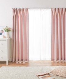 iellio（イエリオ）の「【3級遮光】カーテン＆レース4枚組（同色タッセル付）（インテリア雑貨）」