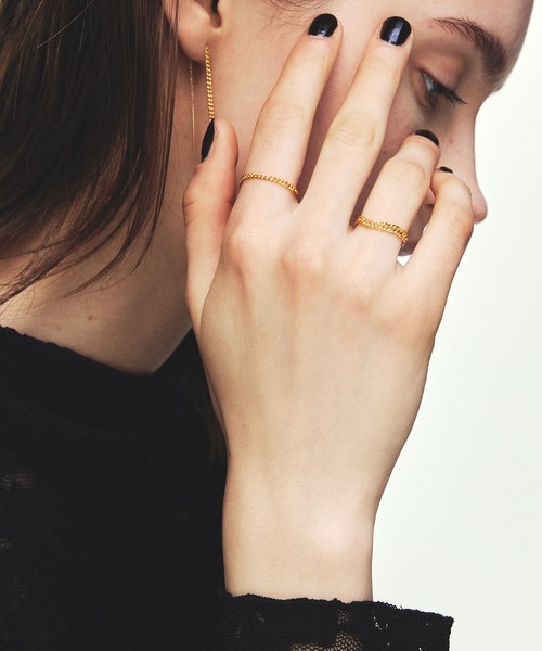 les bonbon(ルボンボン)の「【les bon bon】K18 calmness ring/カームネス リング BOB744(リング・レディース・ゴールド・S/L/M)」の1枚目の写真