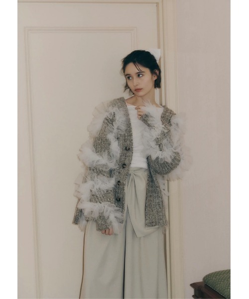 NOTREemor（ノートルエモア）の「plume nuance cardigan（ニット