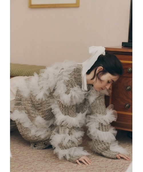 NOTREemor（ノートルエモア）の「plume nuance cardigan（ニット