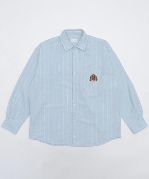 BROWNY(ブラウニー)の「BROWNY/オックスフォードエンブレムシャツ(シャツ/ブラウス・メンズ・ホワイト系その他4/ブルー系その他4・MEDIUM/LARGE)」の10枚目の写真