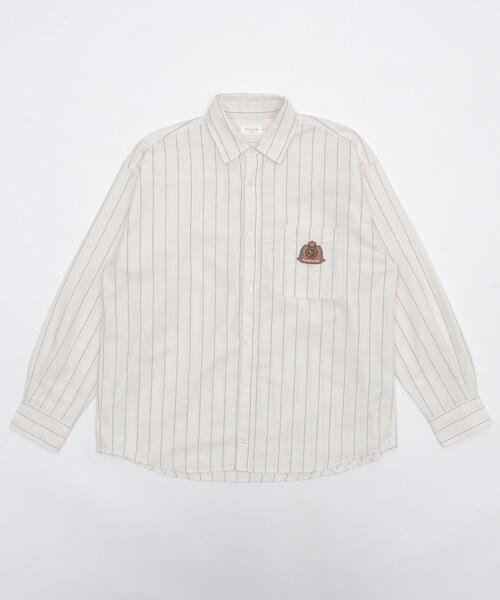 BROWNY(ブラウニー)の「BROWNY/オックスフォードエンブレムシャツ(シャツ/ブラウス・メンズ・ホワイト系その他4/ブルー系その他4・MEDIUM/LARGE)」の9枚目の写真