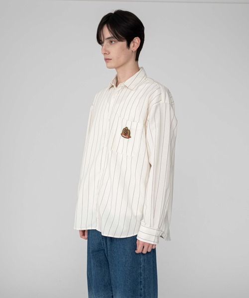 BROWNY(ブラウニー)の「BROWNY/オックスフォードエンブレムシャツ(シャツ/ブラウス・メンズ・ホワイト系その他4/ブルー系その他4・MEDIUM/LARGE)」の18枚目の写真