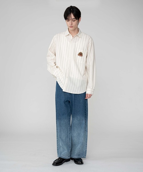 BROWNY(ブラウニー)の「BROWNY/オックスフォードエンブレムシャツ(シャツ/ブラウス・メンズ・ホワイト系その他4/ブルー系その他4・MEDIUM/LARGE)」の20枚目の写真