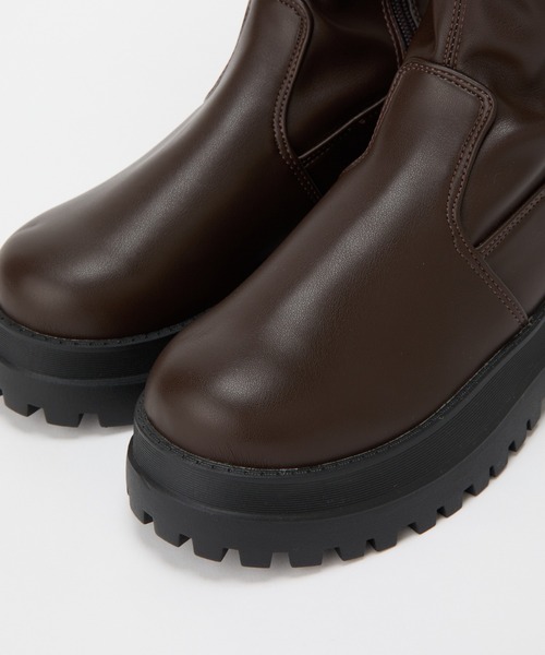 COLONY 2139（コロニートゥーワンスリーナイン）の「厚底ストレッチブーツ（ブーツ・レディース・ブラウン/ブラック・MEDIUM/LARGE）」の22枚目の写真