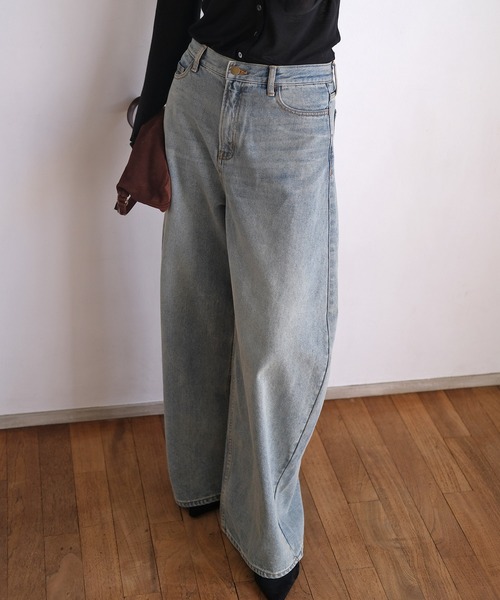 AKTE（アクテ）の「バギートップデニムパンツ（デニムパンツ）」 - WEAR