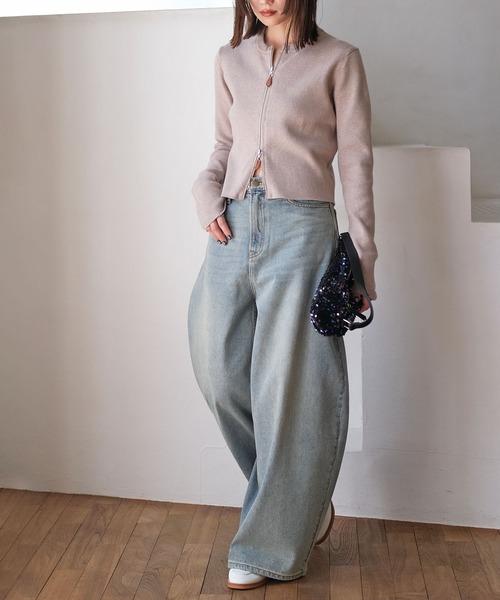 バギートップデニムパンツ（デニムパンツ）｜AKTE（アクテ）の