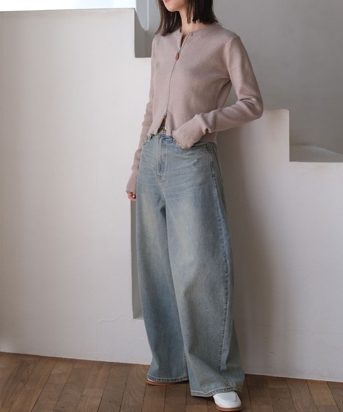 AKTE（アクテ）の「バギートップデニムパンツ（デニムパンツ）」 - WEAR