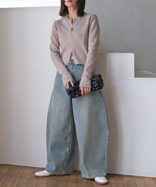 AKTE（アクテ）の「バギートップデニムパンツ（デニムパンツ）」 - WEAR