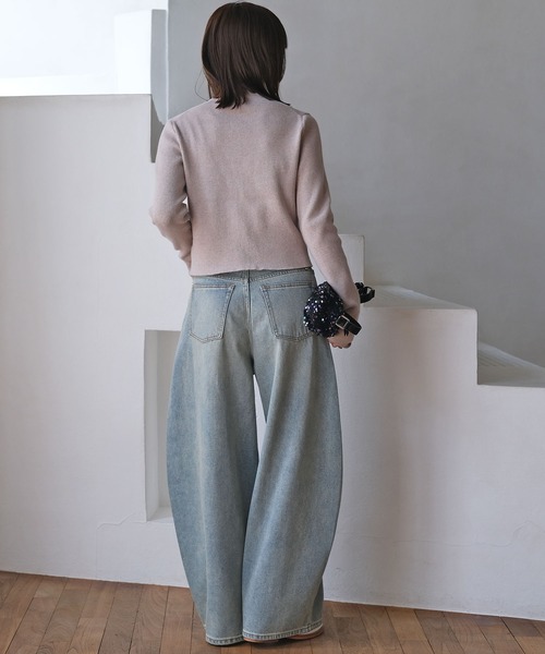 バギートップデニムパンツ（デニムパンツ）｜AKTE（アクテ）の