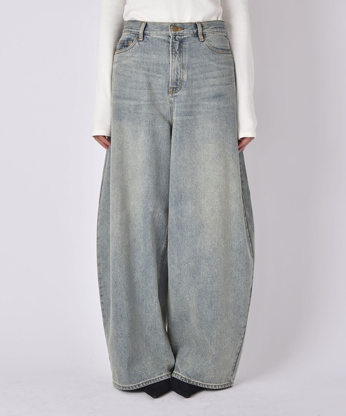 バギートップデニムパンツ（デニムパンツ）｜AKTE（アクテ）の