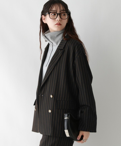 RAGEBLUE（レイジブルー）の「グランパダブルテーラードジャケット/セットアップ対応（テーラードジャケット・レディース・ブラック系/ダークブラウン/ブラウン系/その他19・FREE）」の5枚目の写真