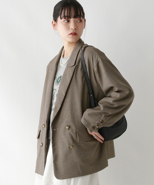 RAGEBLUE（レイジブルー）の「グランパダブルテーラードジャケット/セットアップ対応（テーラードジャケット・レディース・ブラック系/ダークブラウン/ブラウン系/その他19・FREE）」の10枚目の写真