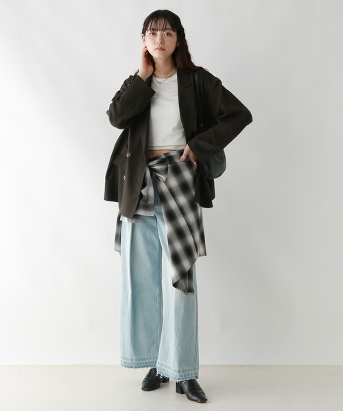 RAGEBLUE（レイジブルー）の「グランパダブルテーラードジャケット/セットアップ対応（テーラードジャケット・レディース・ブラック系/ダークブラウン/ブラウン系/その他19・FREE）」の12枚目の写真