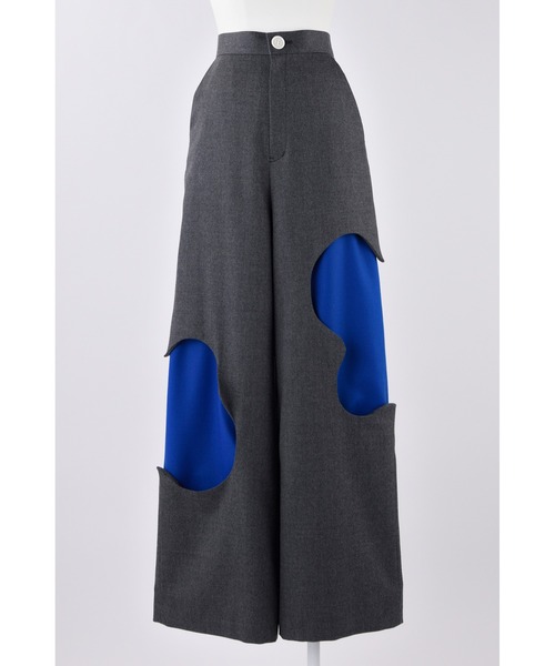 【美品】　ENFOLD リラックスゴムワイドトラウザーパンツ ワイドパンツ　36 ENFOLD（エンフォルド）の「C/Peタイプライター リラックスゴムワイド