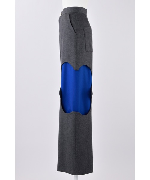 ENFOLD(エンフォルド)の「ソフトサキソニー Pondトラウザー(その他パンツ・レディース・チャコールグレー/ブラック・38/36)」の10枚目の写真