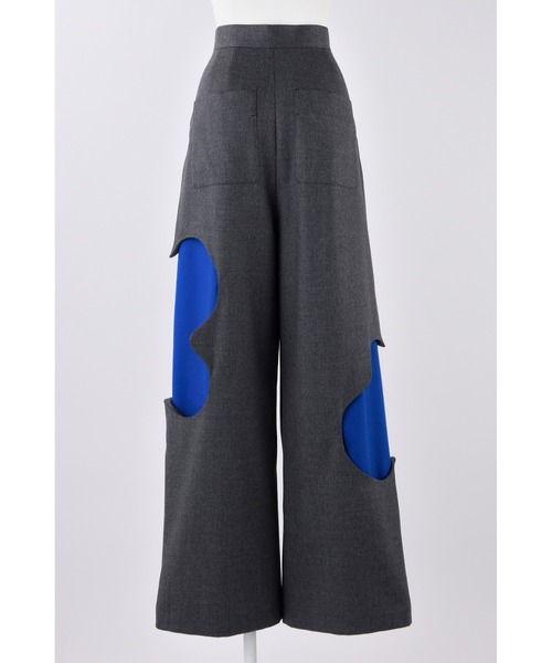 ENFOLD(エンフォルド)の「ソフトサキソニー Pondトラウザー(その他パンツ・レディース・チャコールグレー/ブラック・38/36)」の9枚目の写真