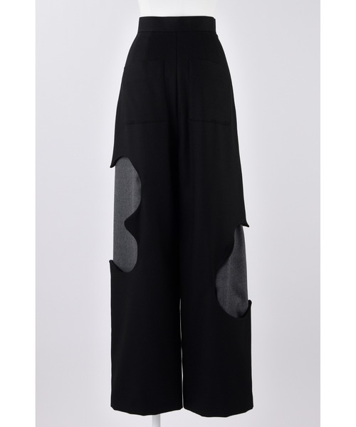 ENFOLD(エンフォルド)の「ソフトサキソニー Pondトラウザー(その他パンツ・レディース・チャコールグレー/ブラック・38/36)」の6枚目の写真