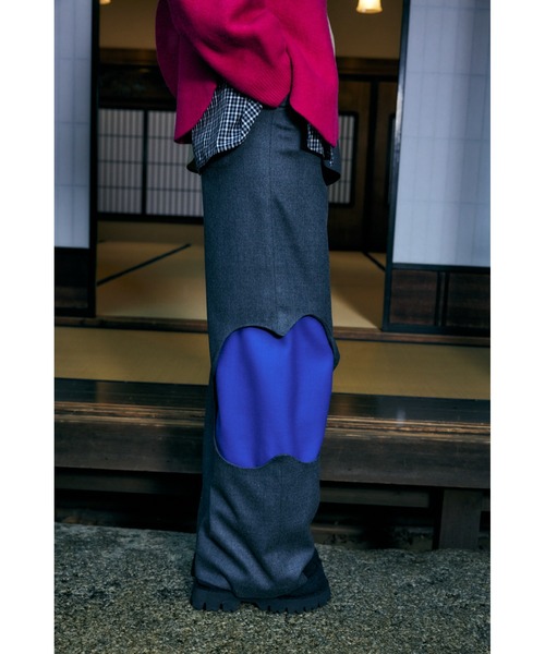 ENFOLD(エンフォルド)の「ソフトサキソニー Pondトラウザー(その他パンツ・レディース・チャコールグレー/ブラック・38/36)」の12枚目の写真