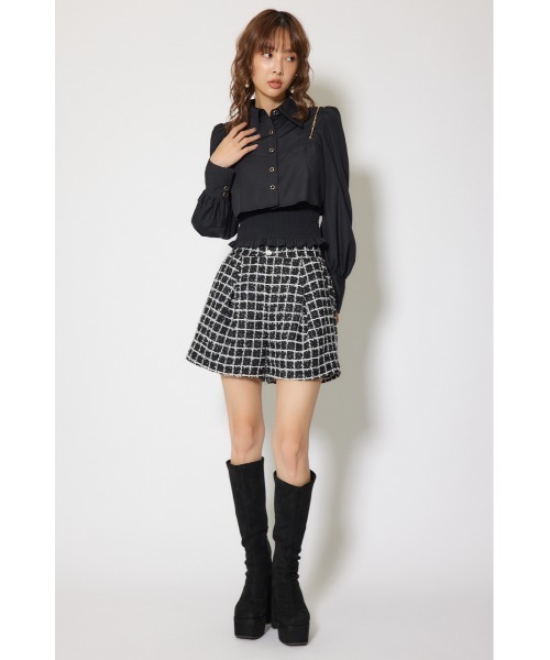 rienda(リエンダ)の「チェーンデザインシャーリングブラウス 秋服 冬服(シャツ/ブラウス・レディース・ブラック/ブラウン系その他/ホワイト系その他・FREE)」の19枚目の写真