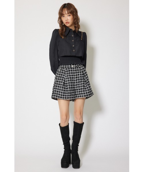 rienda(リエンダ)の「チェーンデザインシャーリングブラウス 秋服 冬服(シャツ/ブラウス・レディース・ブラック/ブラウン系その他/ホワイト系その他・FREE)」の20枚目の写真