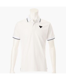 【新品】ブリーフィング／ポロシャツ BRIEFING GOLF ブリーフィング 半袖ポロシャツ 白×黒 肩ロゴ