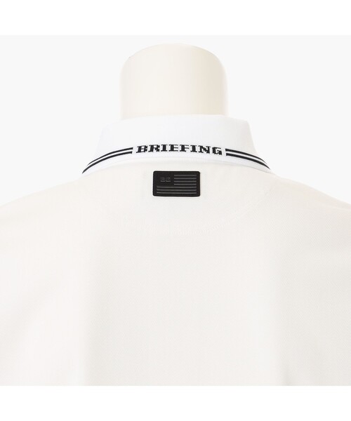 BRIEFING（ブリーフィング）の「【BRIEFING GOLF／ブリーフィングゴルフ】LA MEN’S MINI LINE POLO（ポロシャツ・メンズ・ホワイト/ブルー/ベージュ/ブラック・M/L/S/XL）」の7枚目の写真