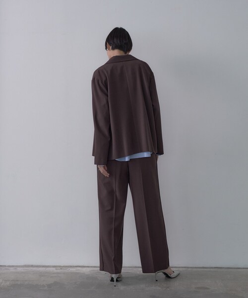 GALLEST（ギャレスト）の「Comfy SET UP｜ダブルブレストイージージャケット【セットアップ対応】（テーラードジャケット・レディース・ブラック/ブラウン系その他/ベージュ・40/38/36）」の13枚目の写真