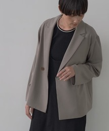 GALLEST | Comfy SET UP｜ダブルブレストイージージャケット【セットアップ対応】(テーラードジャケット)