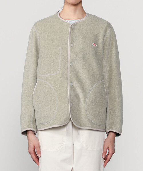 DANTON | フリース カラーレスジャケット WOMEN（ノーカラージャケット