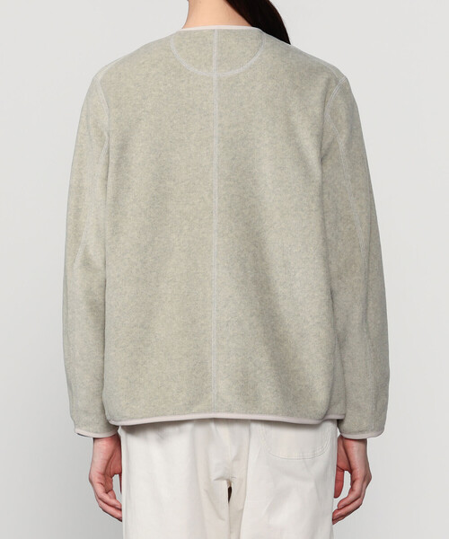 DANTON | フリース カラーレスジャケット WOMEN（ノーカラージャケット