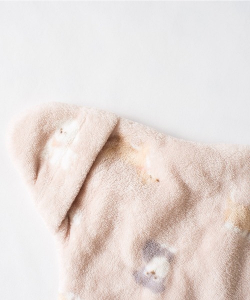 mocmof（モクモフ）の「アニマル総柄 ベビー おくるみ（おくるみ・キッズ・アイボリー/グリーン系その他3/ピンク・M size/S size）」の5枚目の写真