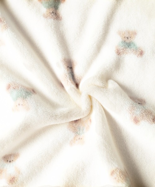 mocmof（モクモフ）の「アニマル総柄 ベビー おくるみ（おくるみ・キッズ・アイボリー/グリーン系その他3/ピンク・M size/S size）」の8枚目の写真