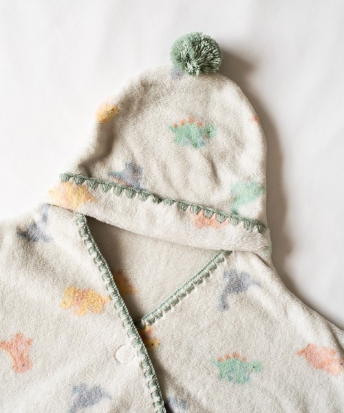 mocmof（モクモフ）の「アニマル総柄 ベビー おくるみ（おくるみ・キッズ・アイボリー/グリーン系その他3/ピンク・M size/S size）」の12枚目の写真