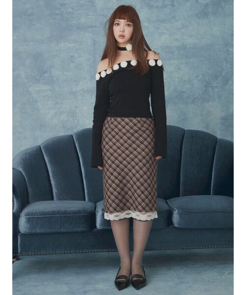 CALNAMUR（カルナムール）の「ハーフレングスタイトスカート（スカート・レディース・ダークブラウン/その他/グレー・FREE）」の15枚目の写真