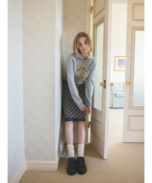 CALNAMUR（カルナムール）の「ハーフレングスタイトスカート（スカート・レディース・ダークブラウン/その他/グレー・FREE）」の19枚目の写真