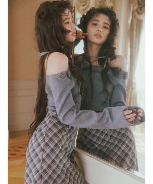 CALNAMUR（カルナムール）の「ハーフレングスタイトスカート（スカート・レディース・ダークブラウン/その他/グレー・FREE）」の22枚目の写真