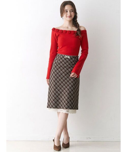 CALNAMUR（カルナムール）の「ハーフレングスタイトスカート（スカート・レディース・ダークブラウン/その他/グレー・FREE）」の21枚目の写真