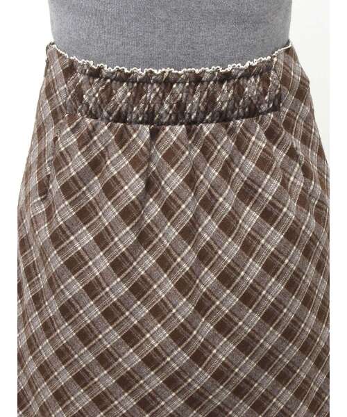 CALNAMUR（カルナムール）の「ハーフレングスタイトスカート（スカート・レディース・ダークブラウン/その他/グレー・FREE）」の4枚目の写真