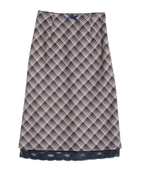 CALNAMUR（カルナムール）の「ハーフレングスタイトスカート（スカート・レディース・ダークブラウン/その他/グレー・FREE）」の3枚目の写真